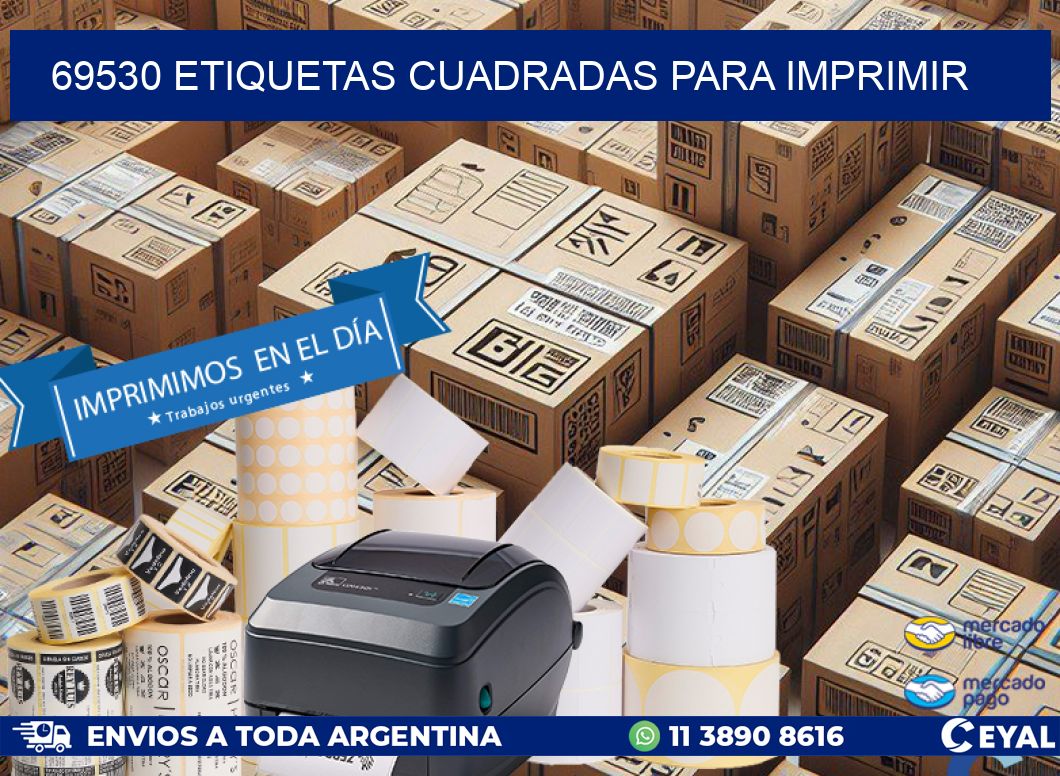 69530 etiquetas cuadradas para imprimir