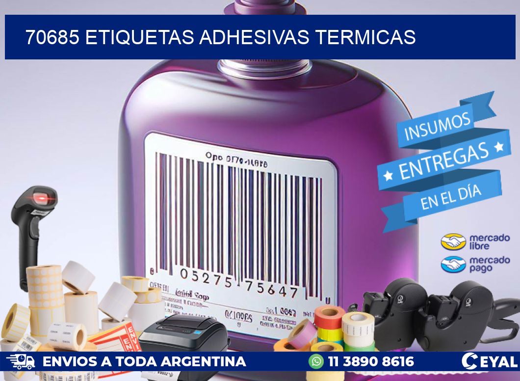 70685 etiquetas adhesivas termicas