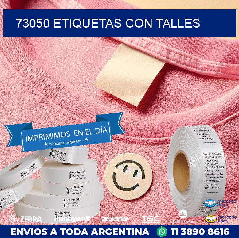 73050 ETIQUETAS CON TALLES
