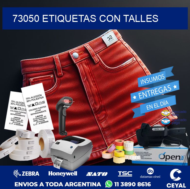 73050 ETIQUETAS CON TALLES