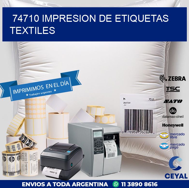 74710 IMPRESION DE ETIQUETAS TEXTILES