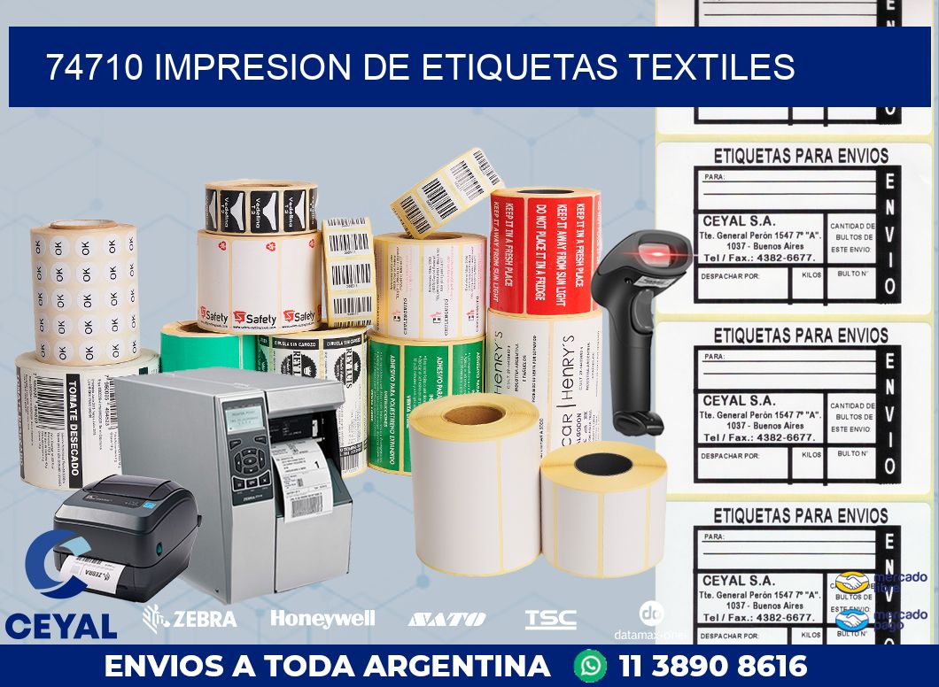 74710 IMPRESION DE ETIQUETAS TEXTILES