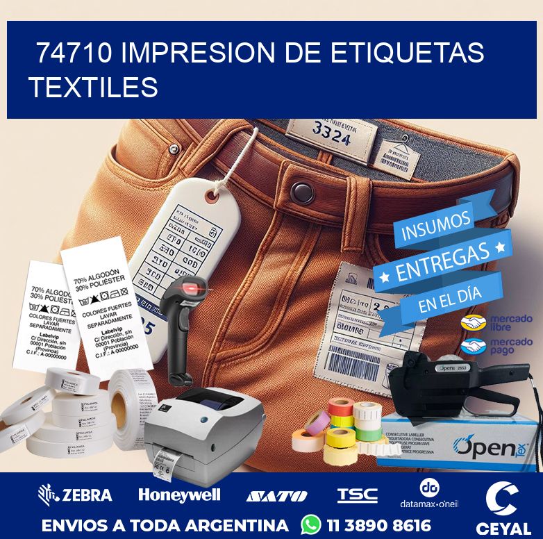 74710 IMPRESION DE ETIQUETAS TEXTILES