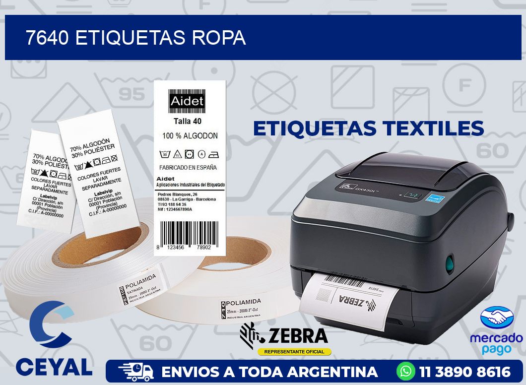 7640 ETIQUETAS ROPA