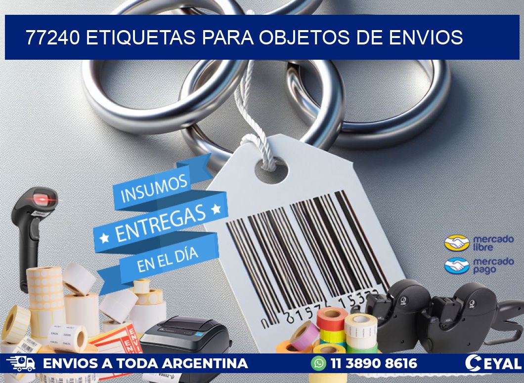 77240 Etiquetas para objetos de envios