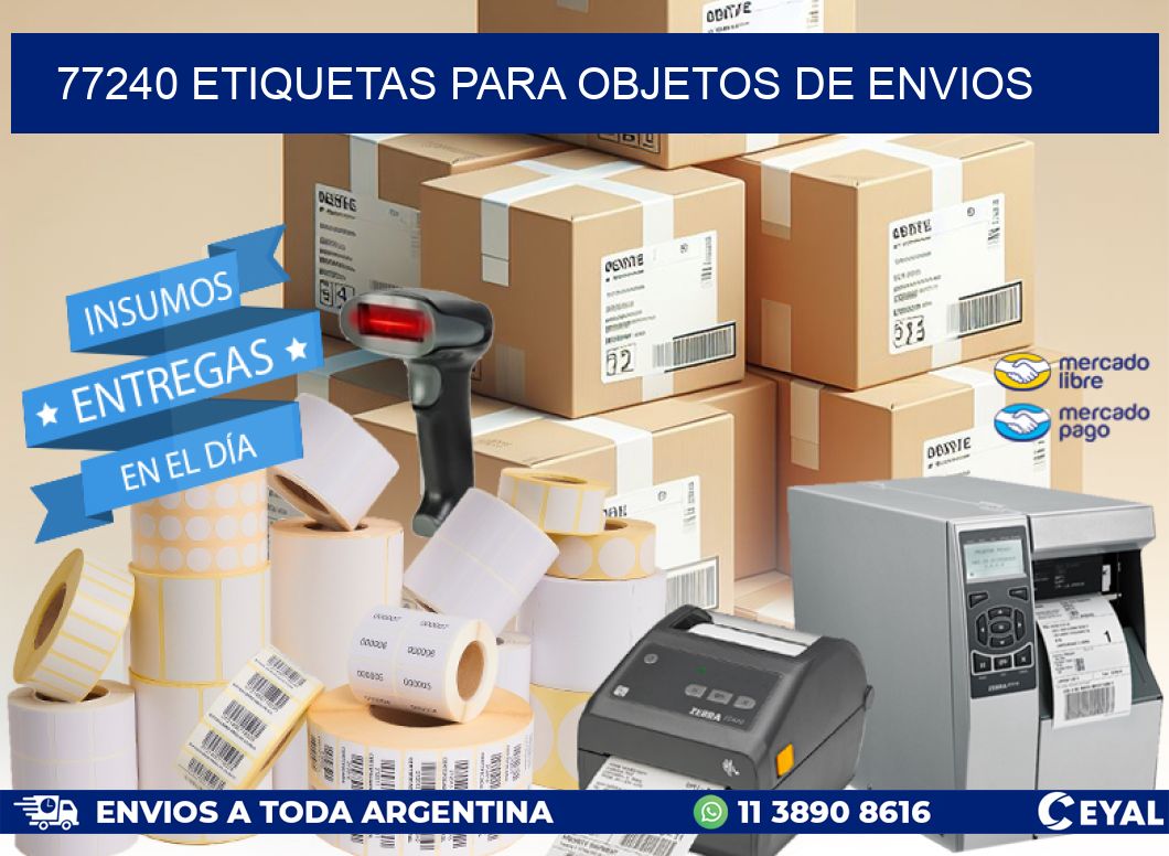 77240 Etiquetas para objetos de envios