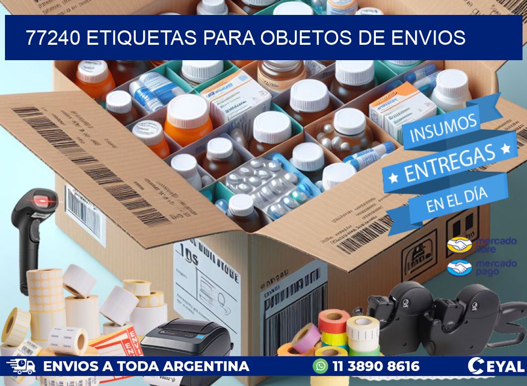 77240 Etiquetas para objetos de envios