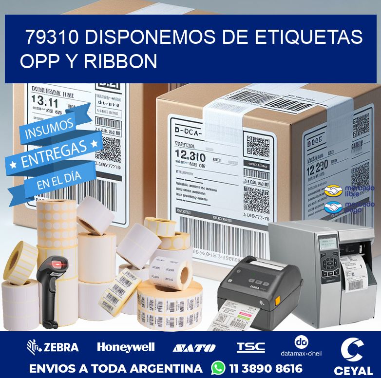 79310 DISPONEMOS DE ETIQUETAS OPP Y RIBBON