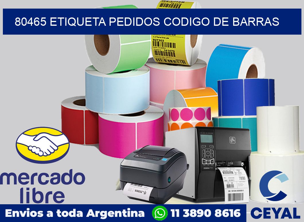 80465 etiqueta pedidos codigo de barras