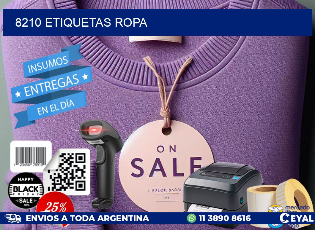8210 ETIQUETAS ROPA