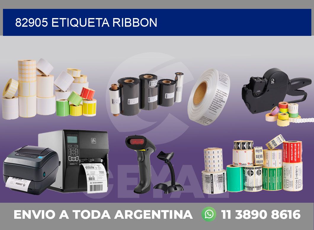 82905 etiqueta ribbon