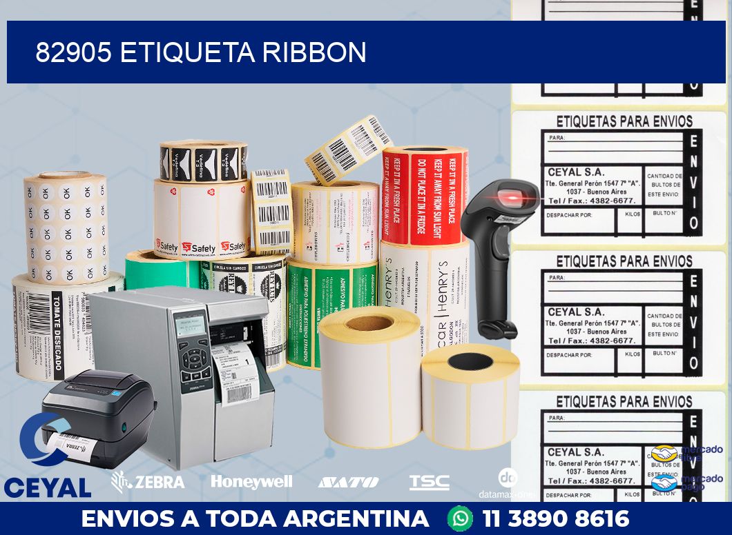 82905 etiqueta ribbon
