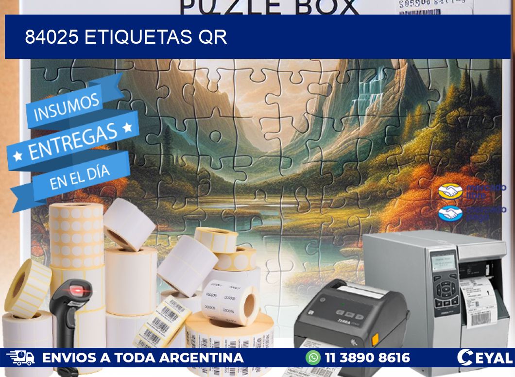 84025 ETIQUETAS QR