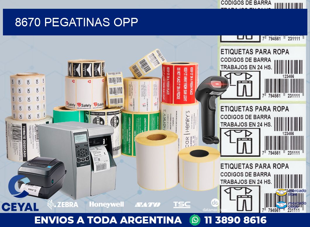 8670 PEGATINAS OPP