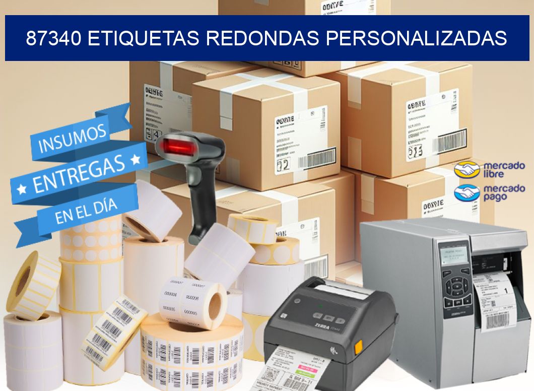 87340 ETIQUETAS REDONDAS PERSONALIZADAS
