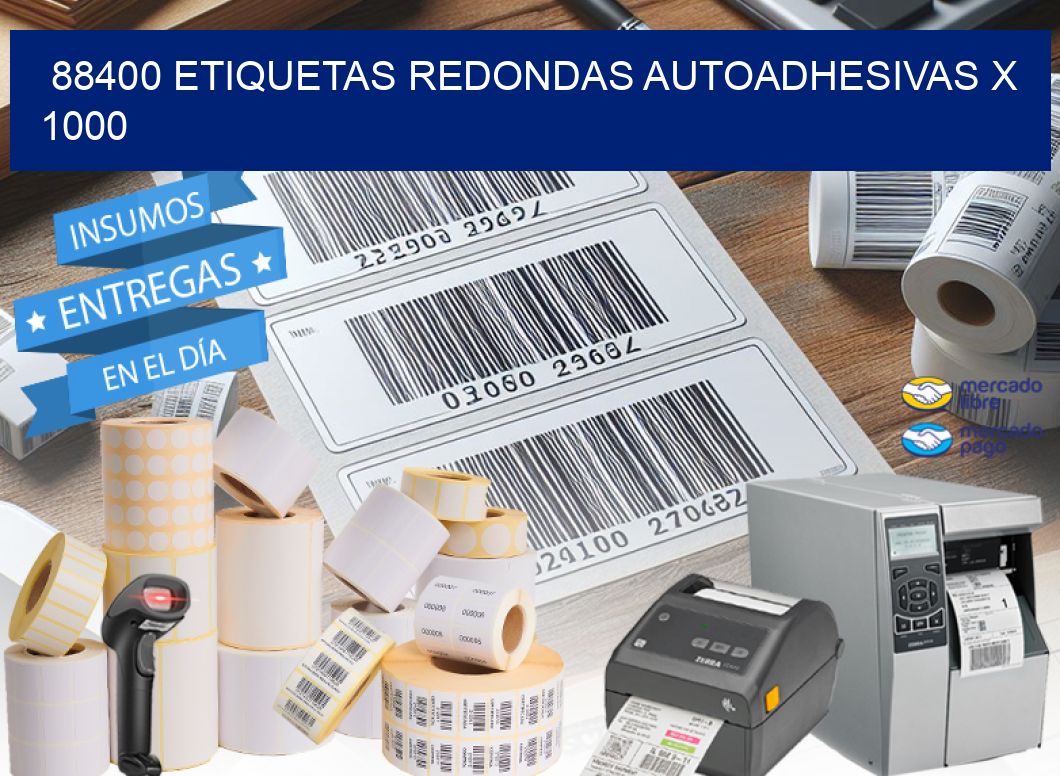 88400 ETIQUETAS REDONDAS AUTOADHESIVAS X 1000