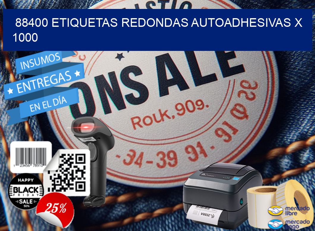 88400 ETIQUETAS REDONDAS AUTOADHESIVAS X 1000