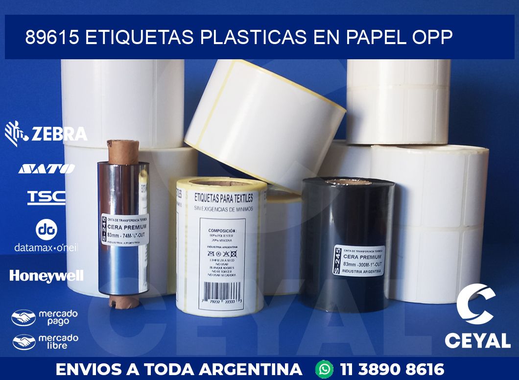 89615 ETIQUETAS PLASTICAS EN PAPEL OPP