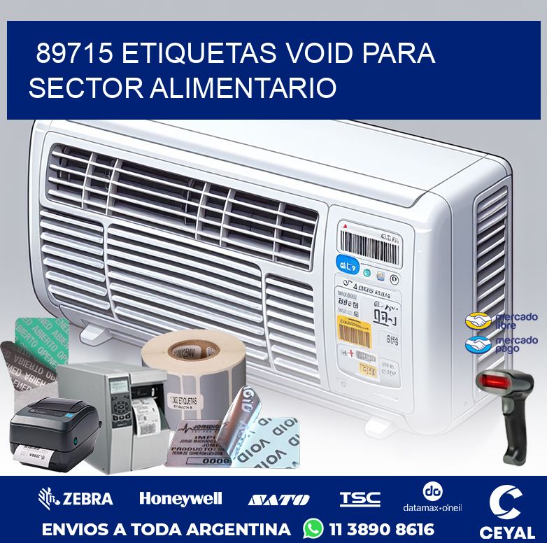 89715 ETIQUETAS VOID PARA SECTOR ALIMENTARIO