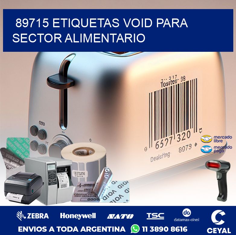 89715 ETIQUETAS VOID PARA SECTOR ALIMENTARIO