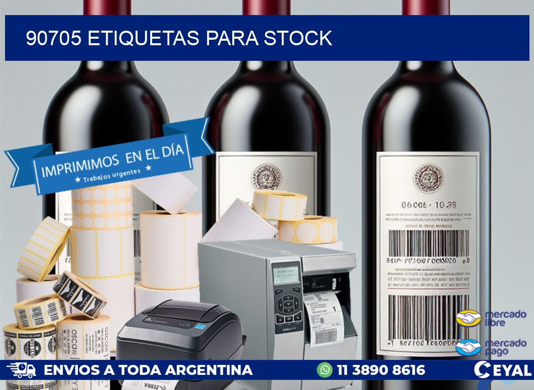90705 ETIQUETAS PARA STOCK