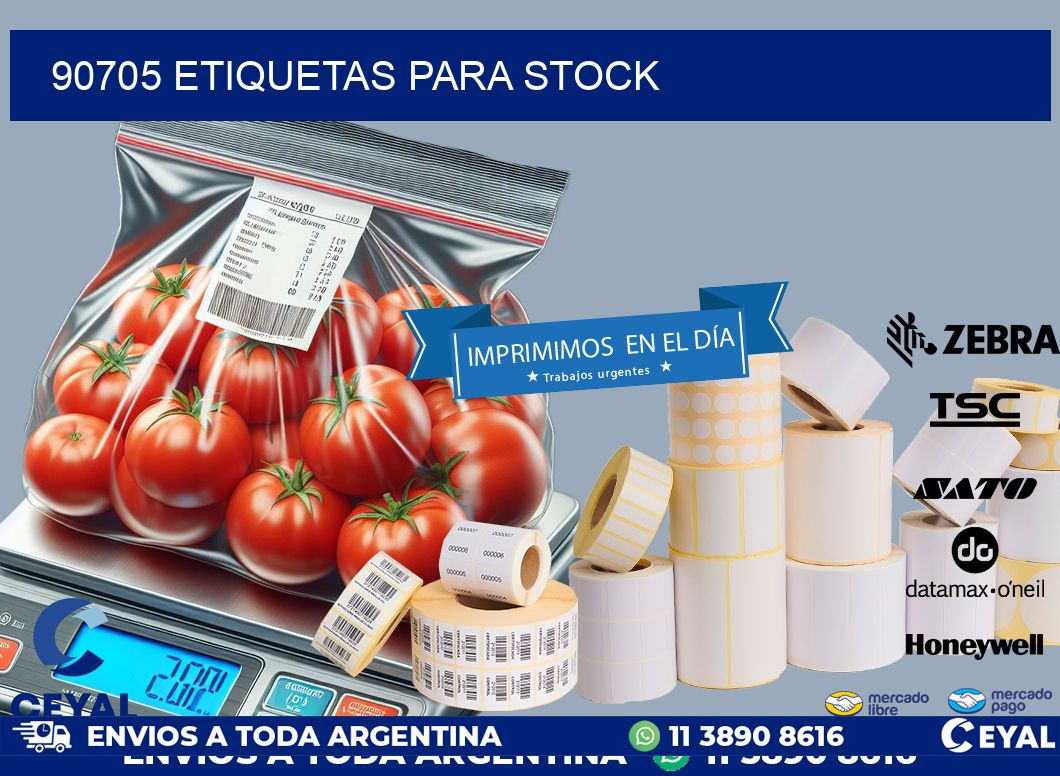 90705 ETIQUETAS PARA STOCK