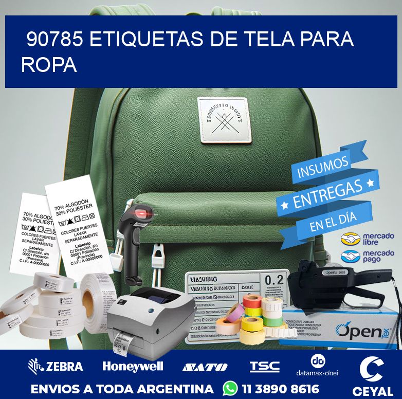 90785 ETIQUETAS DE TELA PARA ROPA