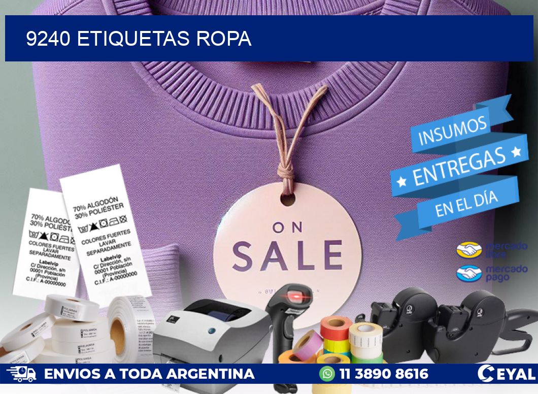 9240 ETIQUETAS ROPA
