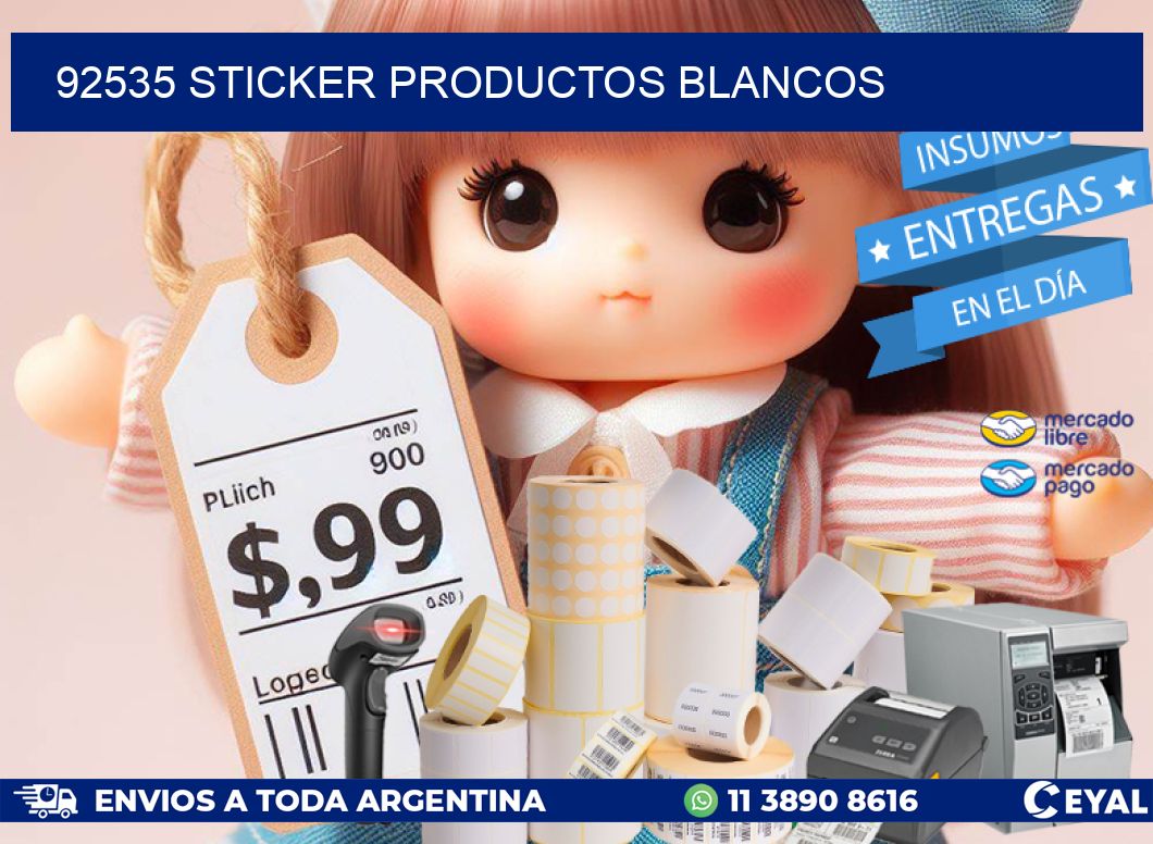 92535 STICKER PRODUCTOS BLANCOS