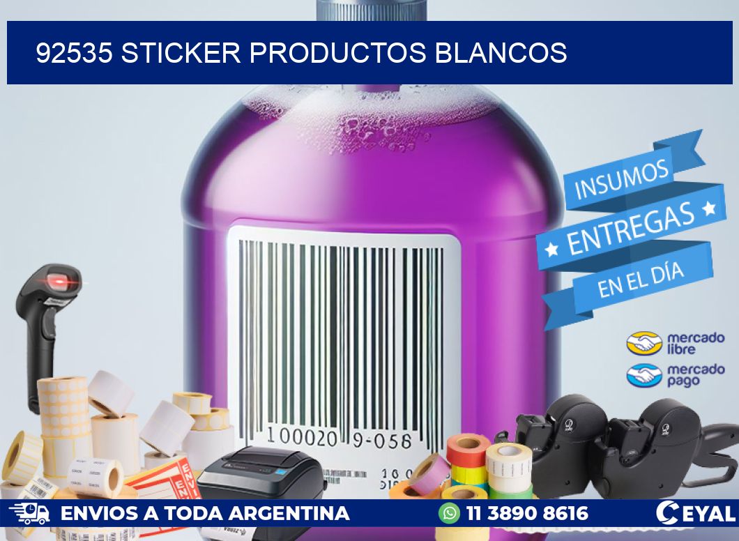 92535 STICKER PRODUCTOS BLANCOS