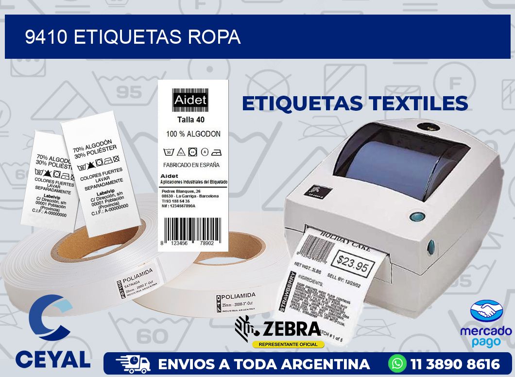 9410 ETIQUETAS ROPA