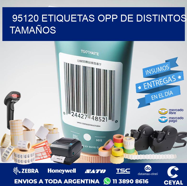 95120 ETIQUETAS OPP DE DISTINTOS TAMAÑOS