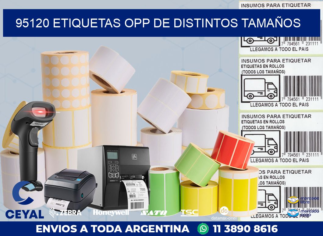 95120 ETIQUETAS OPP DE DISTINTOS TAMAÑOS