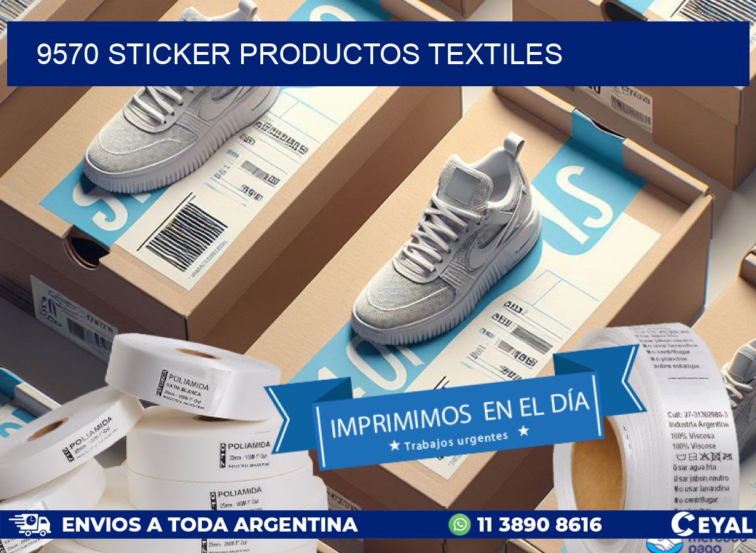 9570 STICKER PRODUCTOS TEXTILES