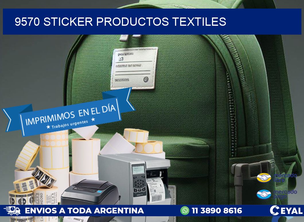 9570 STICKER PRODUCTOS TEXTILES