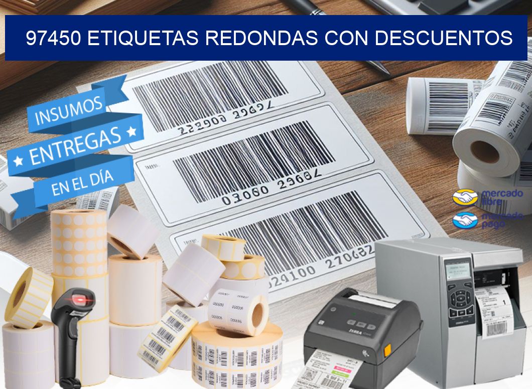 97450 ETIQUETAS REDONDAS CON DESCUENTOS