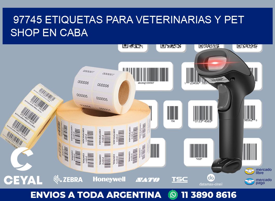97745 ETIQUETAS PARA VETERINARIAS Y PET SHOP EN CABA