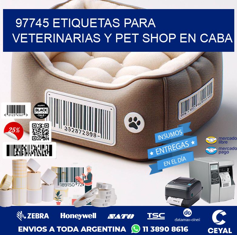 97745 ETIQUETAS PARA VETERINARIAS Y PET SHOP EN CABA