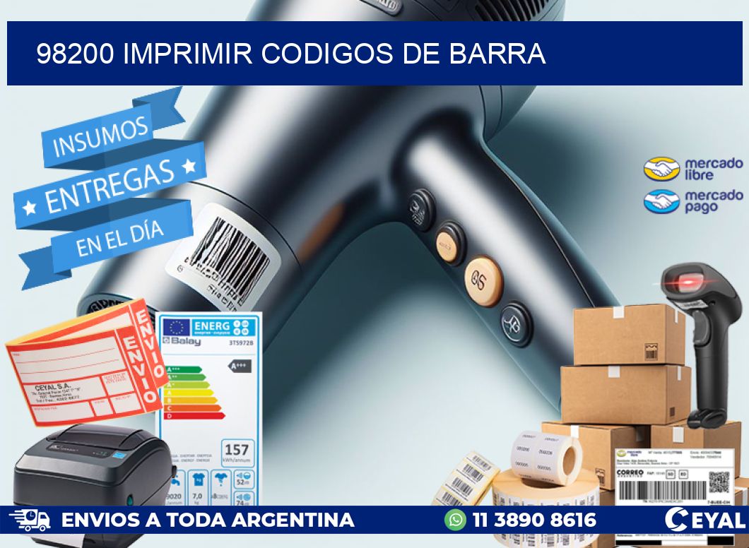 98200 imprimir codigos de barra
