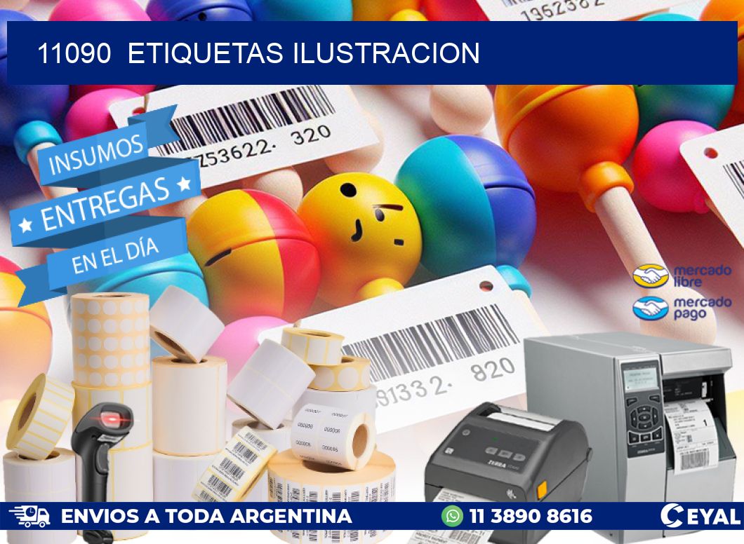 11090  ETIQUETAS ILUSTRACION