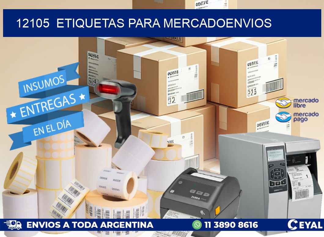12105  ETIQUETAS PARA MERCADOENVIOS