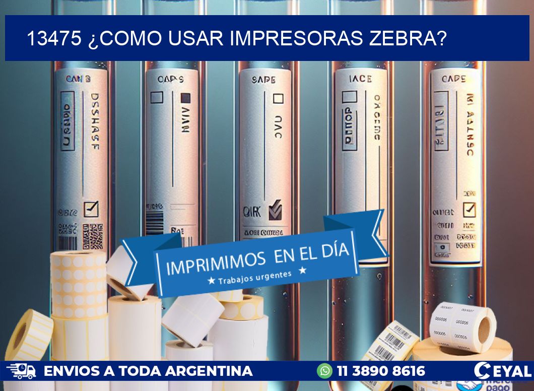 13475 ¿COMO USAR IMPRESORAS ZEBRA?