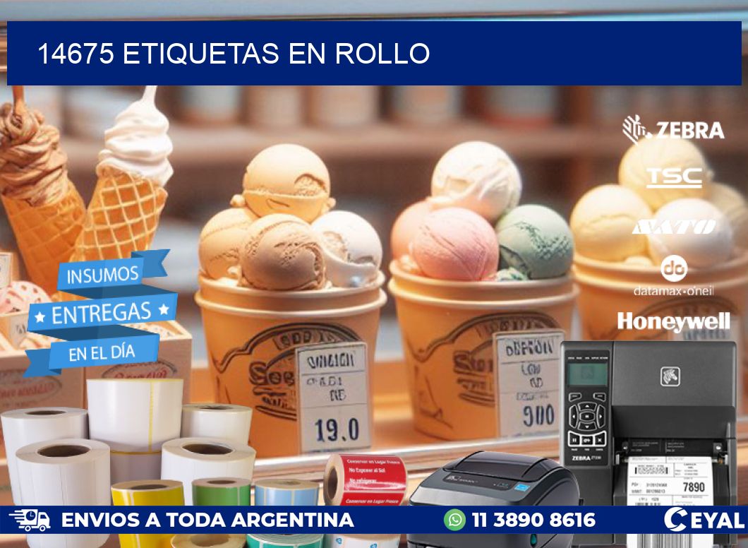 14675 ETIQUETAS EN ROLLO