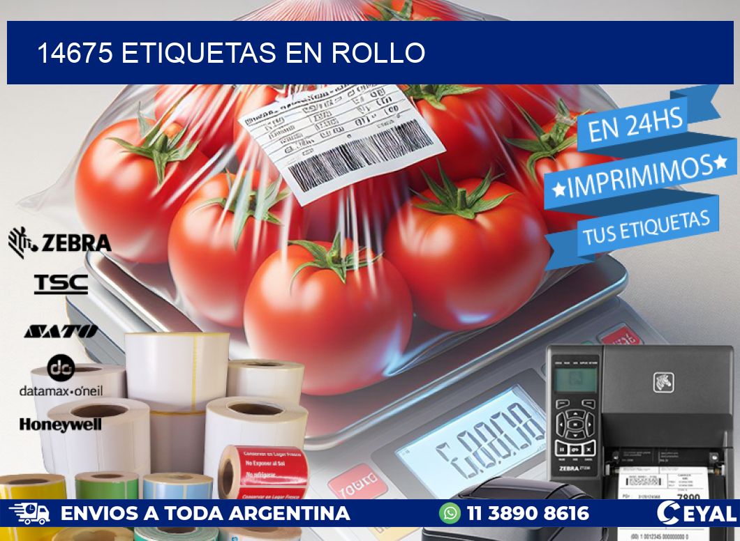 14675 ETIQUETAS EN ROLLO