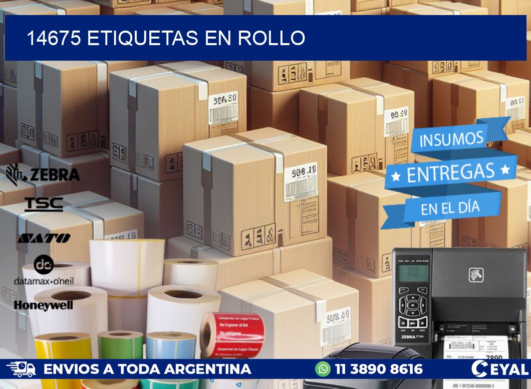 14675 ETIQUETAS EN ROLLO