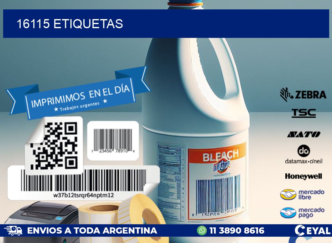 16115 ETIQUETAS