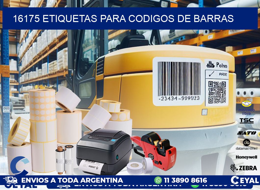 16175 ETIQUETAS PARA CODIGOS DE BARRAS