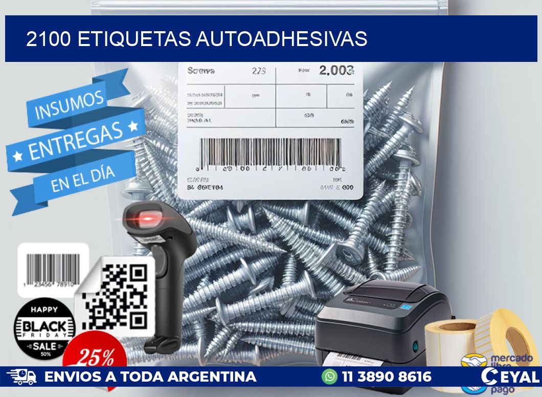 2100 ETIQUETAS AUTOADHESIVAS