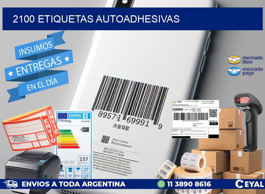 2100 ETIQUETAS AUTOADHESIVAS