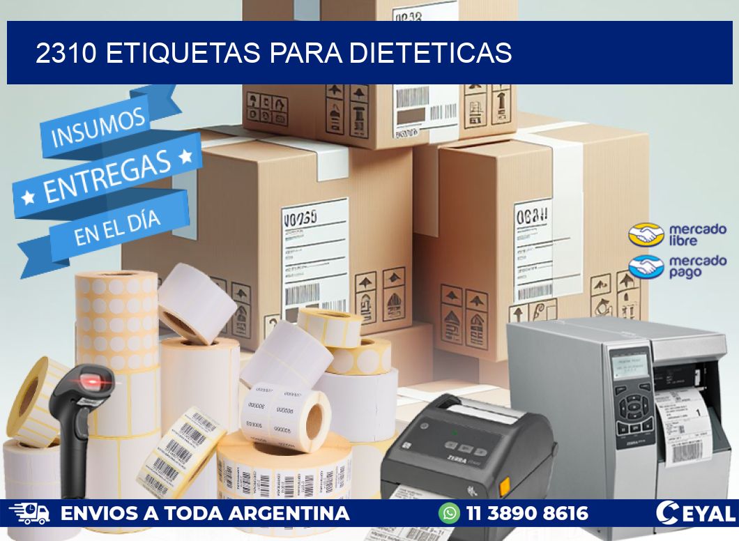 2310 ETIQUETAS PARA DIETETICAS